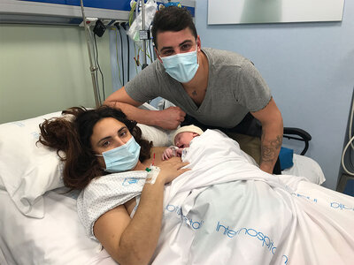 Aday Larragay Duran, primer nadó 2021 de la província de Girona, nascut a l'Hospital de Palamós