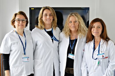Les infermeres adjuntes a principi del 2020, amb Marta Tauler