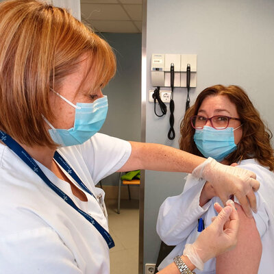 Vacunació COVID19 a professionals de l'ABS de Palamós