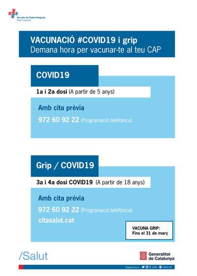Campanya Vacunació Grip / COVID19