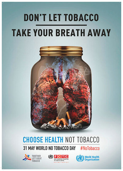 Pòster Dia Mundial sense tabac
