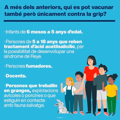 Campanya de vacunació de tardor contra la grip i la COVID19