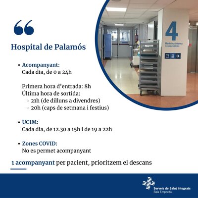 Horaris Hospital Palamós
